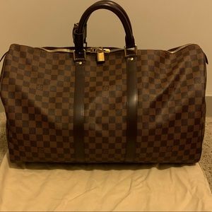 Louis Vuitton Keepall 50 in Damier Ebene